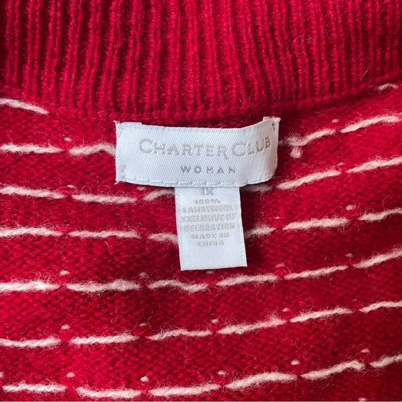 Charter Club Woman 100% Lambs Wool Scottish Terrier (Scottie) Cardigan - Picture 3 of 4